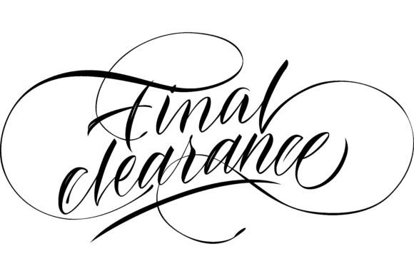 Download Final Clearance Lettering. Calligraphic - Letter Collection