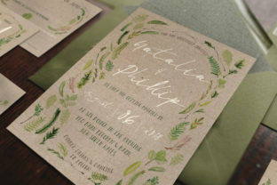 Download Watercolor Foliage Wedding Invitation Suite - Wedding invitation Collection