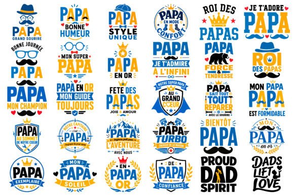 Download Multilingual Papa Typography Vector Bund - Typography Collection